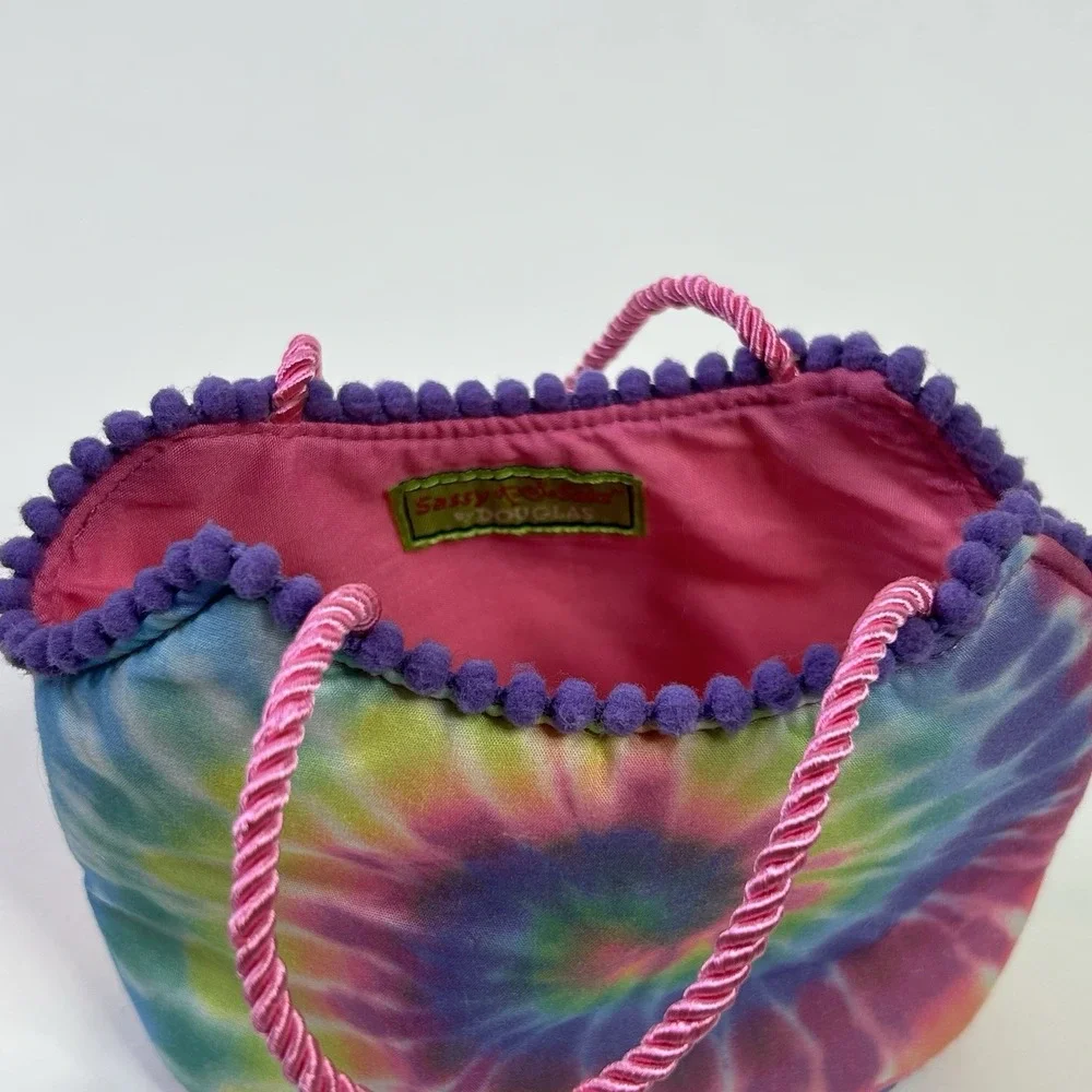 Sassy Pet Saks by Douglas Colorful Rainbow Tie Dye Pink Straps Small Childrens